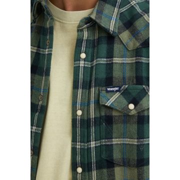 Wrangler® Férfi Ing-Western Shirt-Deep Lichen