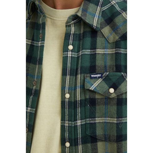 Wrangler® Férfi Ing-Western Shirt-Deep Lichen