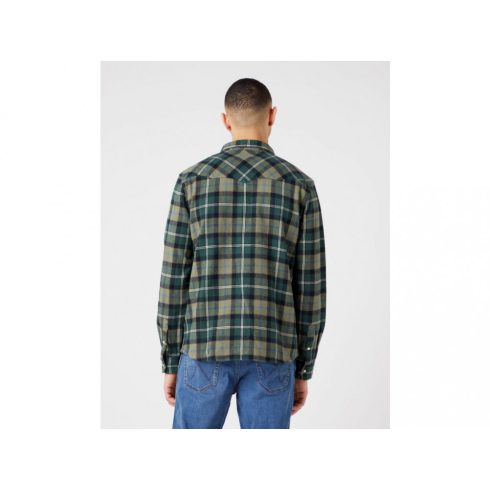 Wrangler® Férfi Ing-Western Shirt-Deep Lichen