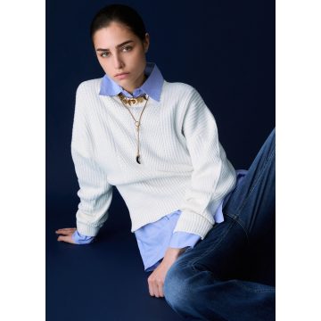 LIU•JO Női pulóver Maglia chiusa - Bianco