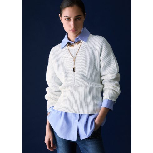 LIU•JO Női pulóver Maglia chiusa - Bianco