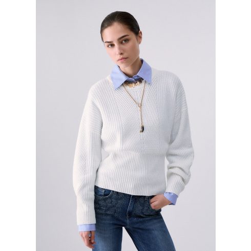 LIU•JO Női pulóver Maglia chiusa - Bianco