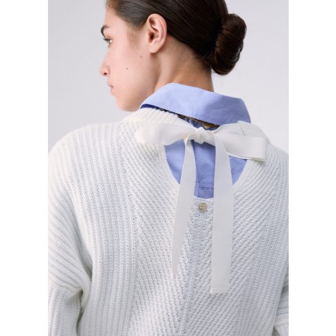 LIU•JO Női pulóver Maglia chiusa - Bianco