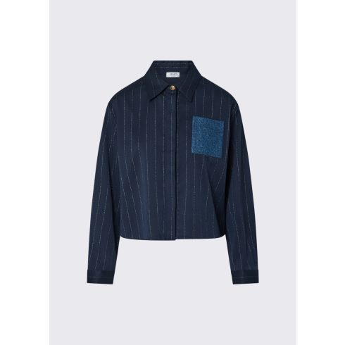 LIU•JO Női ing Camicia Gessata - Blue Pinstripe