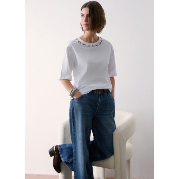 LIU•JO Női póló - Boxi Fit - Bianco