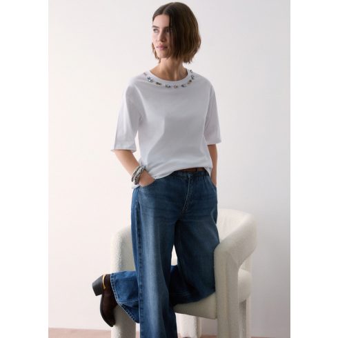 LIU•JO Női póló - Boxi Fit - Bianco