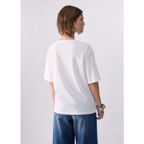 LIU•JO Női póló - Boxi Fit - Bianco