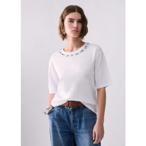 LIU•JO Női póló - Boxi Fit - Bianco