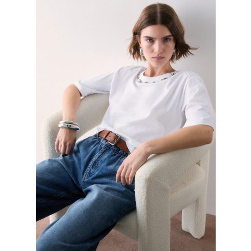 LIU•JO Női póló - Boxi Fit - Bianco