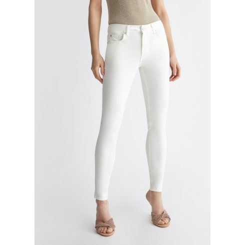 LIU•JO Női nadrág- Bottom Up-Skinny-Bianco ottico