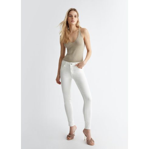 LIU•JO Női nadrág- Bottom Up-Skinny-Bianco ottico