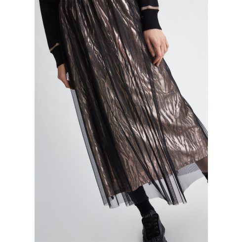 LIU•JO Női szoknya-Animal print-Nero/Rose gold